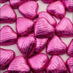 100-Pink-Foil-Wrapped-Milk-Chocolate-Hearts-Quality-Wedding-Favours-111737486621