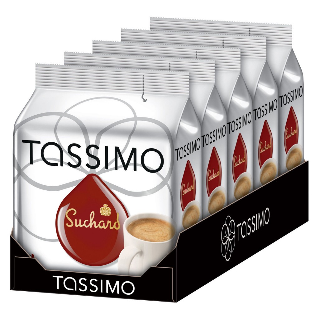 5PACKSTassimoSuchardHotChocolatePodsCapsules80TDiscs80